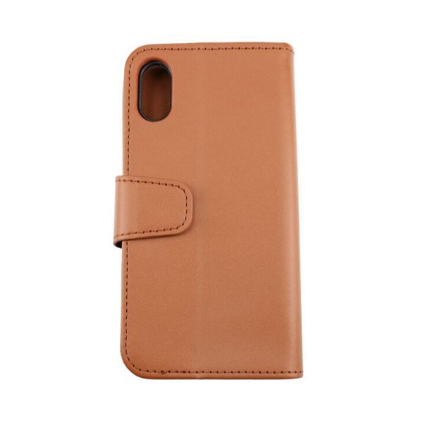 Rvelon iPhone X/iPhone Xs Etui udfoldeligt kortrum brunt