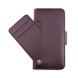 Rvelon iPhone X/iPhone Xs Cover Udklappeligt Kortrum Lilla