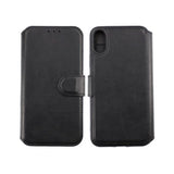 Rvelon iPhone X/iPhone Xs Cover Med Udklappeligt Kortrum Sort