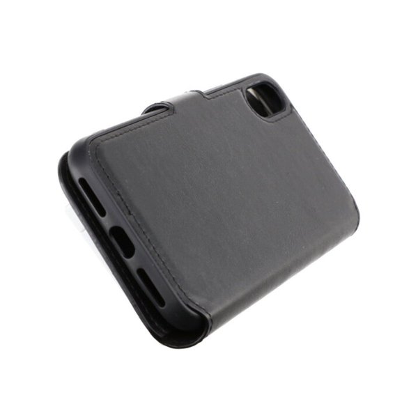 Rvelon iPhone X/iPhone Xs Cover Med Udklappeligt Kortrum Sort
