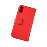 Rvelon iPhone X/iPhone Xs Cover Ægte Læder Rød