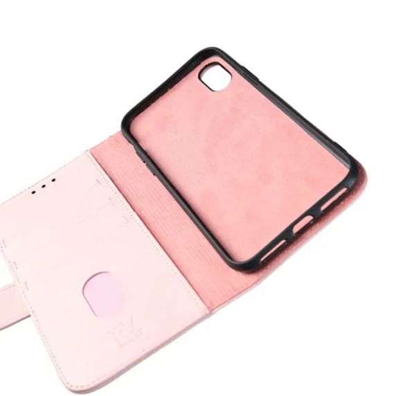 Rvelon iPhone X/iPhone Xs Cover Ægte Læder Rosa