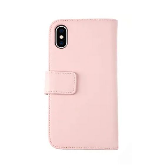 Rvelon iPhone X/iPhone Xs Cover Ægte Læder Rosa