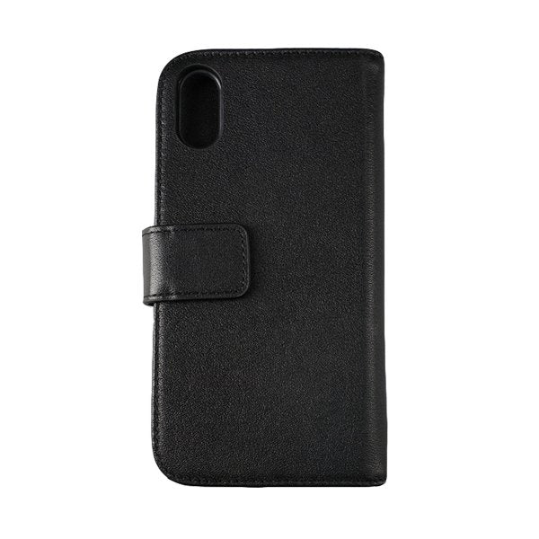 Rvelon iPhone X/iPhone Xs Cover Ægte Læder Sort