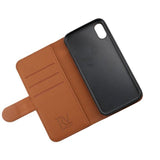 Rvelon iPhone X/iPhone Xs Cover Magnetisk Aftageligt Etui Brun