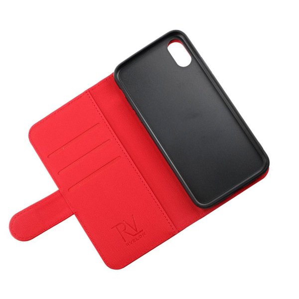 Rvelon iPhone X/iPhone Xs Cover Magnetisk Aftageligt Etui Rød