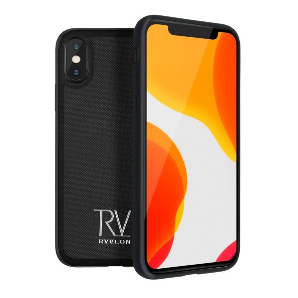 Rvelon iPhone X/iPhone Xs Cover Magnetisk Aftageligt Etui Sort