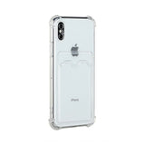 iPhone X/iPhone Xs Cover Kortholder Stødsikkert Transparent