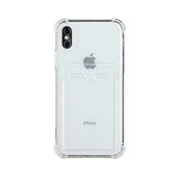 iPhone X/iPhone Xs Cover Kortholder Stødsikkert Transparent