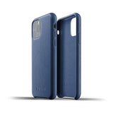 Mujjo iPhone 11 Pro Skal Full Leather Cover Monaco Blå