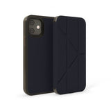 Pipetto Origami Folio til iPhone 12/12 Pro Mørkeblå