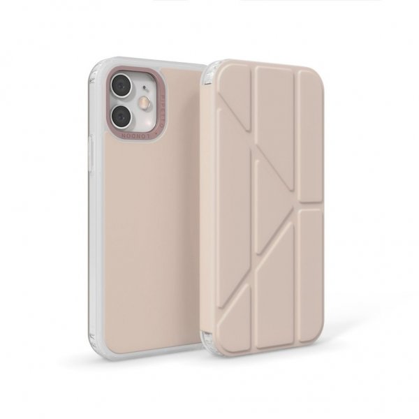 Pipetto Origami Folio til iPhone 12/12 Pro Dusty Pink