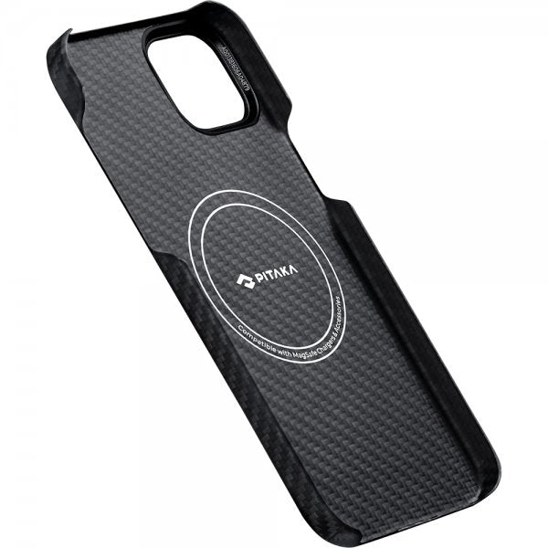 Pitaka iPhone 15 Cover MagEZ Case 4 Sort/Grå Twill