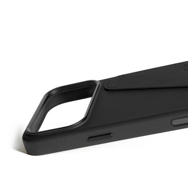 Mujjo iPhone 17 Pro Max Cover Full Leather Wallet Case MagSafe Sort