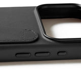 Mujjo iPhone 17 Pro Max Cover Full Leather Wallet Case MagSafe Sort