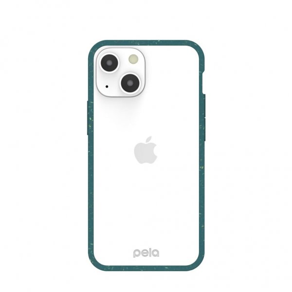 Pela iPhone 13 Mini Cover Clear Grøn