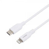 Deltaco kabel USB-C kabel med Lightning-stik 2m hvid