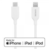 Deltaco kabel USB-C kabel med Lightning-stik 2m hvid