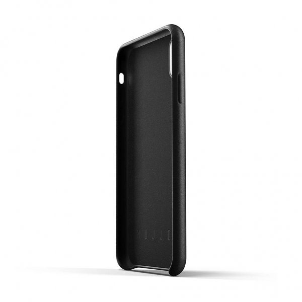 Mujjo iPhone Xs Max Cover Fuld Læder Case Sort