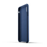 Mujjo iPhone Xs Max Cover Fuld Læder Tegnebogsetui Monaco Blue