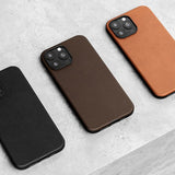 Journey iPhone 13 Pro Max Cover Ægte Læder MagSafe Sort