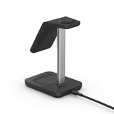Journey MagSafe-kompatibel 3-i-1 trådløs opladningsstander Sort