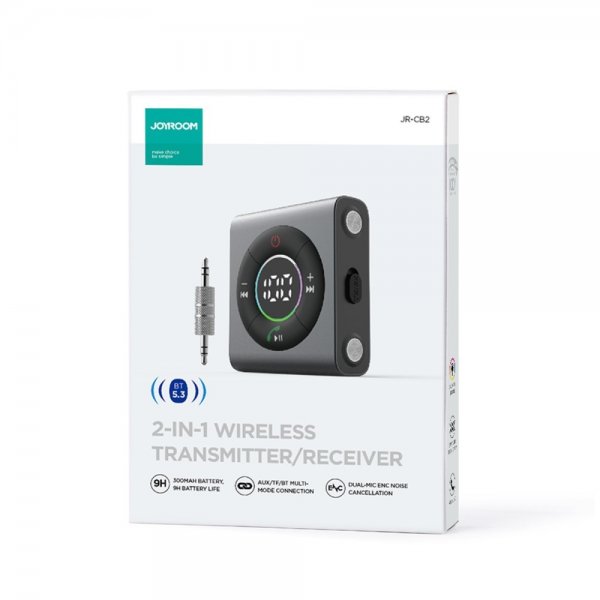 Joyroom JR-CB2 2-i-1 trådløs sender/modtager Bluetooth
