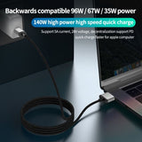 Kabel 2m 140W USB-C til MagSafe 3 Grå