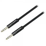 Deltaco Kabel 3.5mm Stereo Audio Kabel 1m Sort