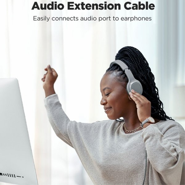 Joyroom Kabel AUX Audio forlængerkabel 3.5mm 1.2m