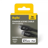 Aqiila Kabel Cablebird CB21 USB-C til Lightning 60W 1m Sort