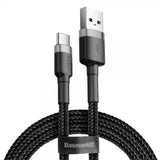 Baseus Kabel Cafule Cable USB-A/USB-C 3m Grå Sort
