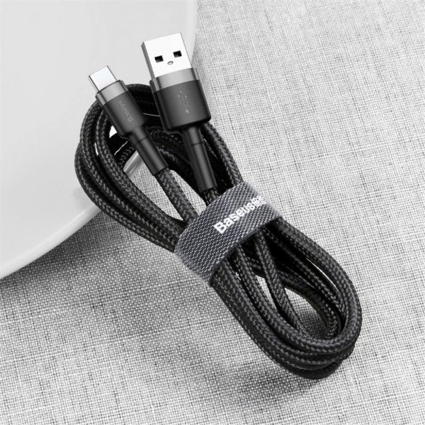Baseus Kabel Cafule Cable USB-A/USB-C 3m Grå Sort