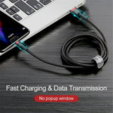 Baseus Kabel Cafule Cable USB-A/USB-C 3m Rød Sort