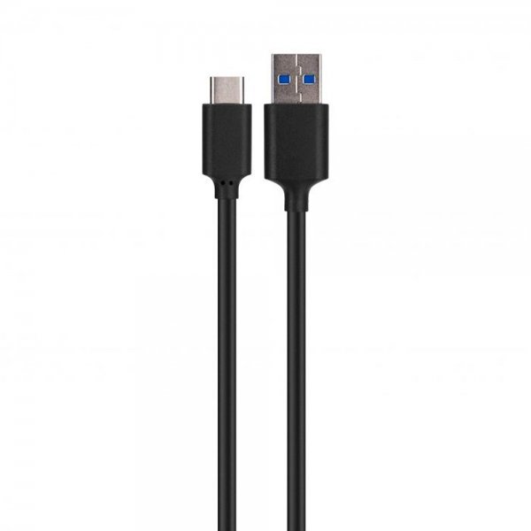 Xqisit Kabel Charge & Sync USB-A til USB-C 1m Sort