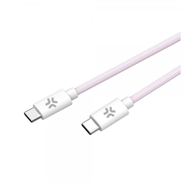 Celly Kabel Cotton Braided USB-C til USB-C 1.5m Rosa