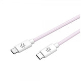 Celly Kabel Cotton Braided USB-C til USB-C 1.5m Rosa