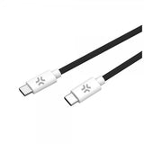 Celly Kabel Cotton Braided USB-C til USB-C 1.5m Sort