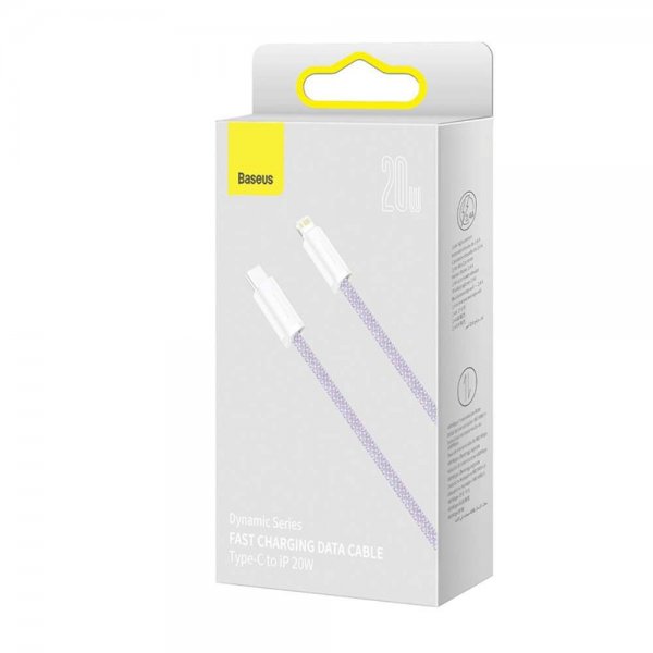 Baseus Kabel Dynamic Series USB-C til Lightning 1 m Lilla