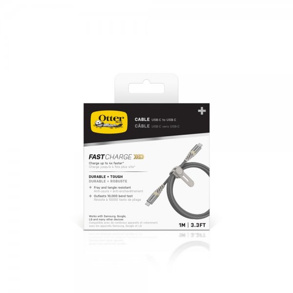 Otterbox Kabel Fast Charge Premium USB-C til USB-C Kabel 1m Silver Dust