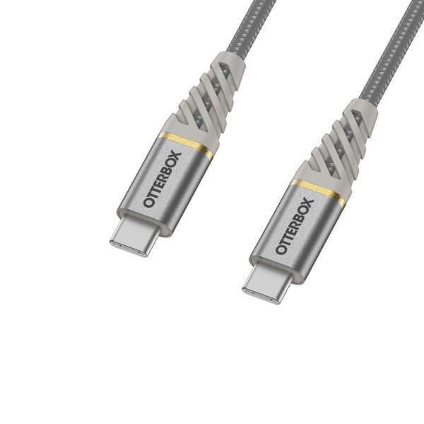 Otterbox Kabel Fast Charge Premium USB-C til USB-C Kabel 1m Silver Dust