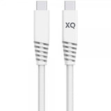 Xqisit Kabel Flettet USB-C til USB-C 2m Hvid