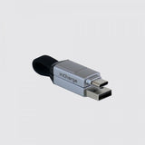 Rolling Square Kabel inCharge 6 Nøglering Moon White