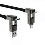 Rolling Square Kabel inCharge 6 Max 1.5m 6i1 Mercury Gray