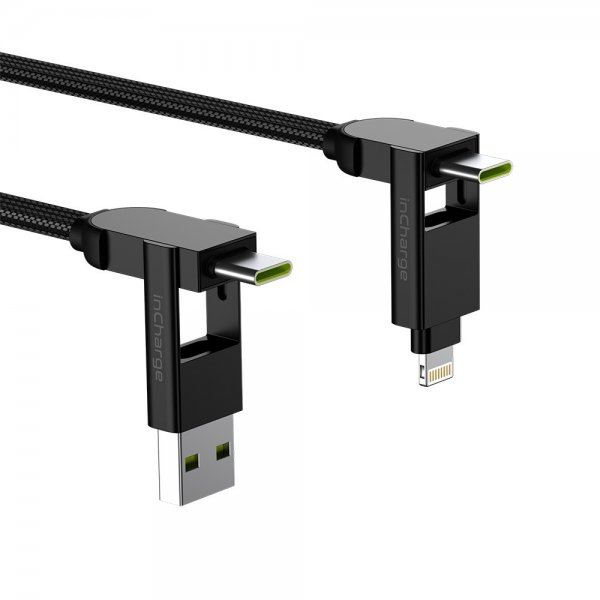 Rolling Square Kabel inCharge X Max 100W 1.5m 6i1 Lava Black