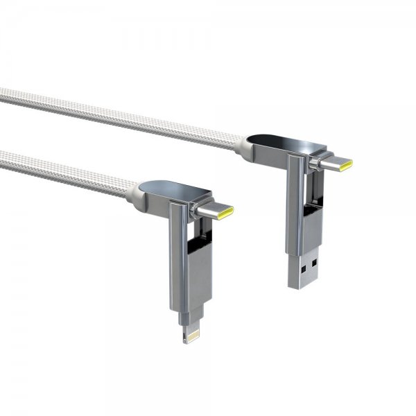 Rolling Square Kabel inCharge XL 100W 3m 6-i-1 Glacier White