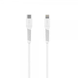 Fixed Kabel Liquid Silicone USB-C/Lightning 1,2 m Hvid