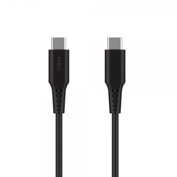 Fixed Kabel Liquid Silicone USB-C/USB-C 0.3m Sort