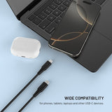 Fixed Kabel Liquid Silicone USB-C/USB-C 0.3m Sort