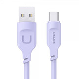 USAMS Kabel Lithe Series USB-A/USB-C 1.2 m Lilla